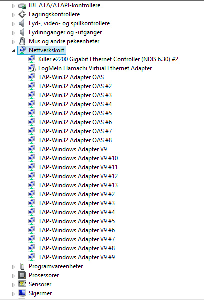 failed to install tap adapter office 2013